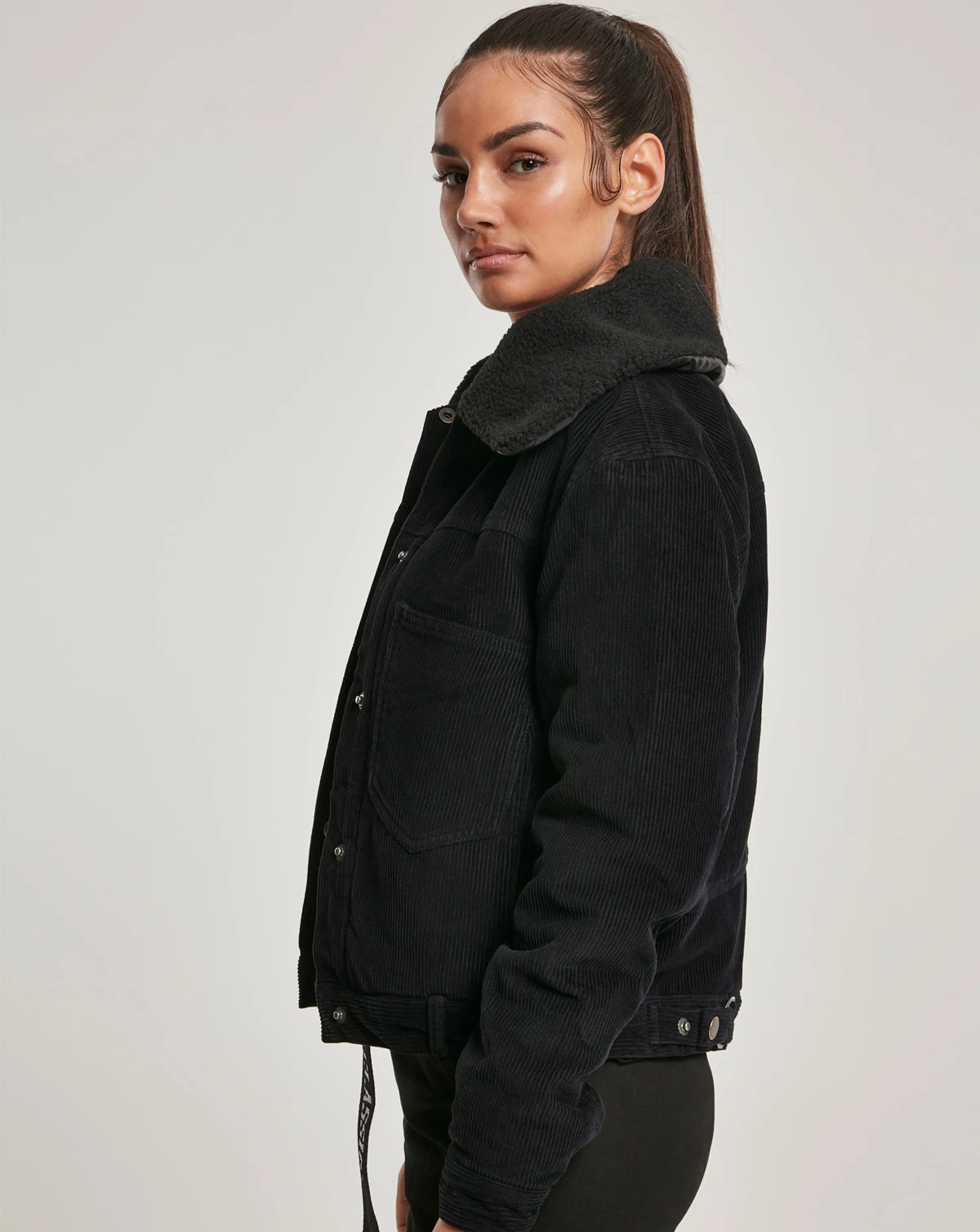 Buy Urban Classics Ladies Oversized Corduroy Sherpa Jacket | Money Back  Guarantee | ARMY STAR
