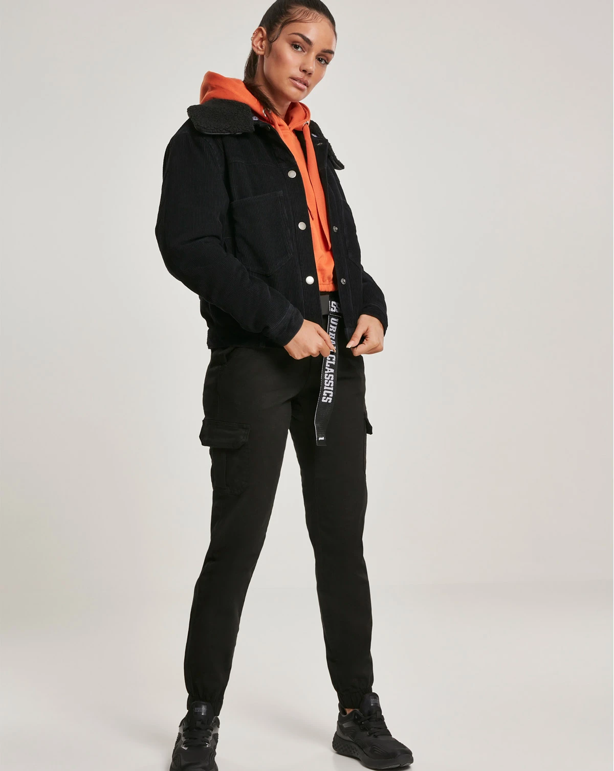 Jacket Back Money | Urban Guarantee ARMY Classics Corduroy Buy Sherpa STAR Ladies | Oversized