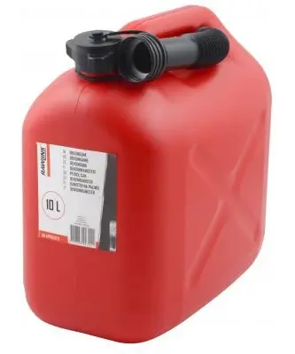 Rød benzindunk 10 Liter