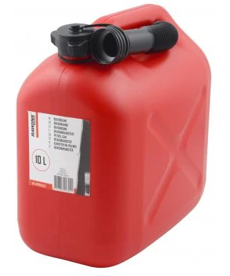 Rød benzindunk 10 Liter