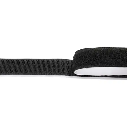 Lade være med vælge Bryde igennem Velcrobånd selvklæbende sort - bredde: 2 cm længde: 5 m - Køb billigt på  Grafical.dk