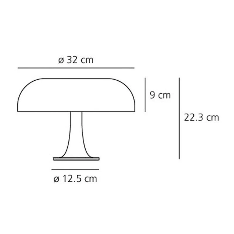 Artemide Nessino table lamp white Country of Origin Italy