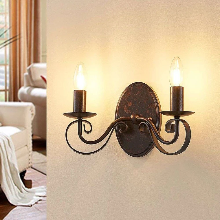 Caleb Wall Lamp Rust Lucande Buy online