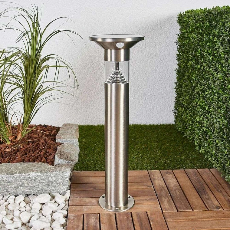Jalisa LED Solar Cell Garden Lamp w Sensor Stainless Steel Lindby Buy online