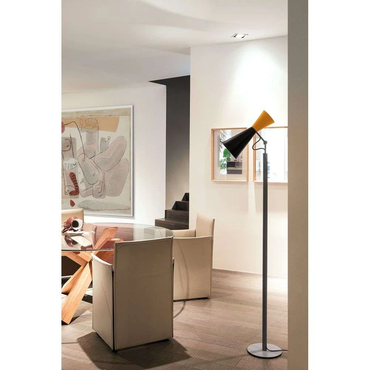 Parliament Floor Lamp Black Yellow Nemo Lighting Buy online