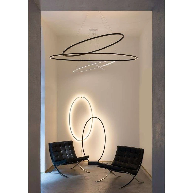 Ellisse Double Pendant Aluminium Nemo Lighting Buy online