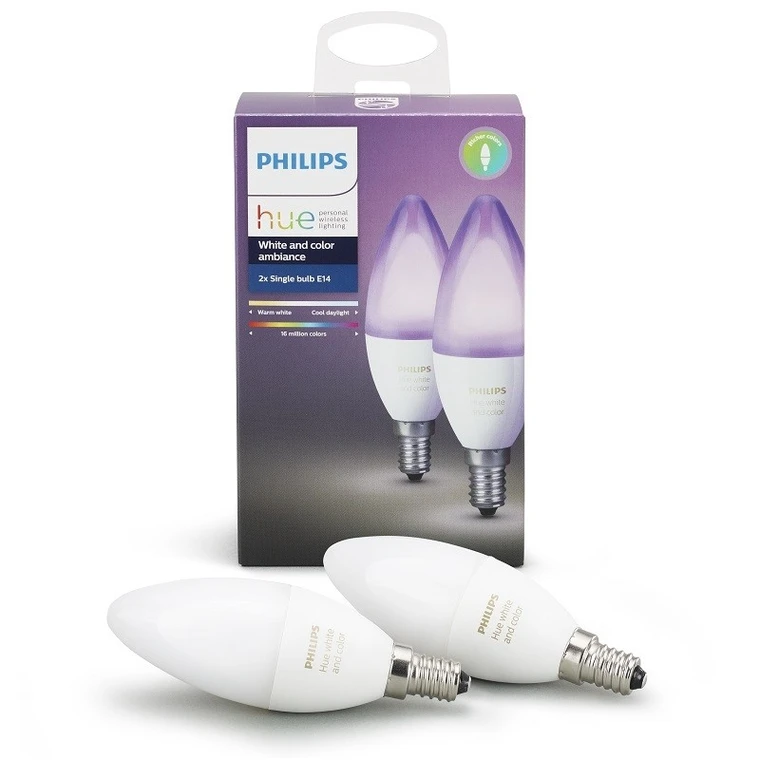 Philips Hue E14 SES Smart Candle Bulb - White & Colour