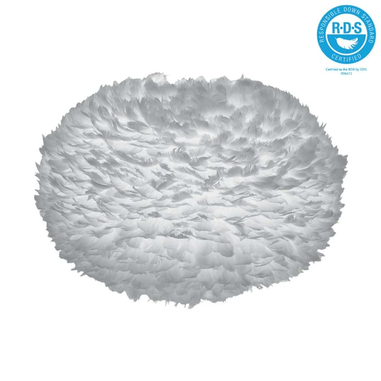 Large feather pendant light outlet