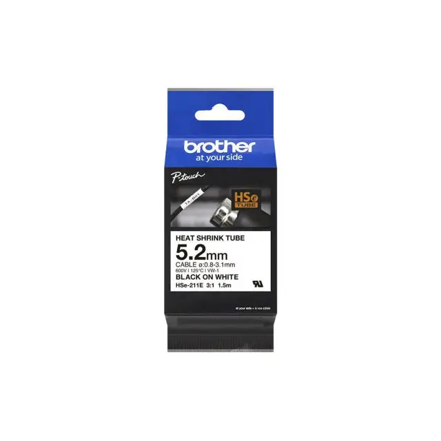 Cartouche d'encre originale Brother HSE211E Blanc Noir (1 Unité) main image 1