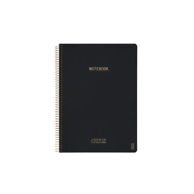 Notesbog - KOZO Premium - A4 - Sort - 80 sider - 6 stk - Køb billigt på ...