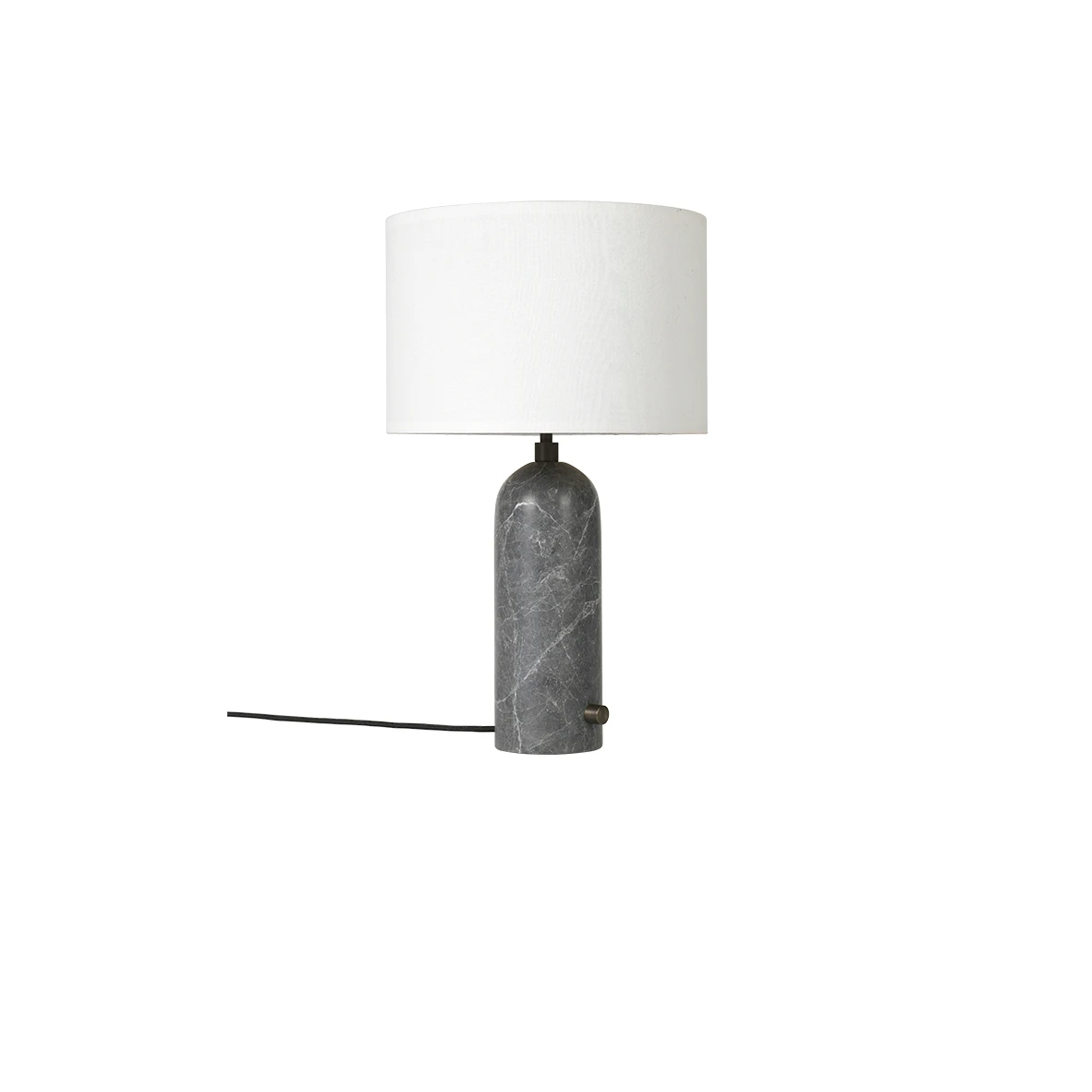 Gravity Table Lamp Small Grey Marble White GUBI