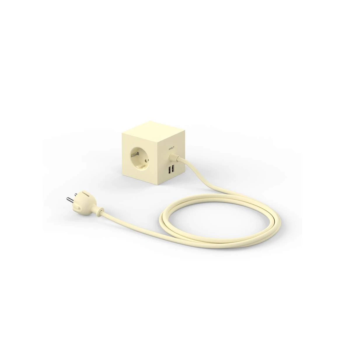 Square 1 USB A & Magnet 1,8m Gold - Avolt