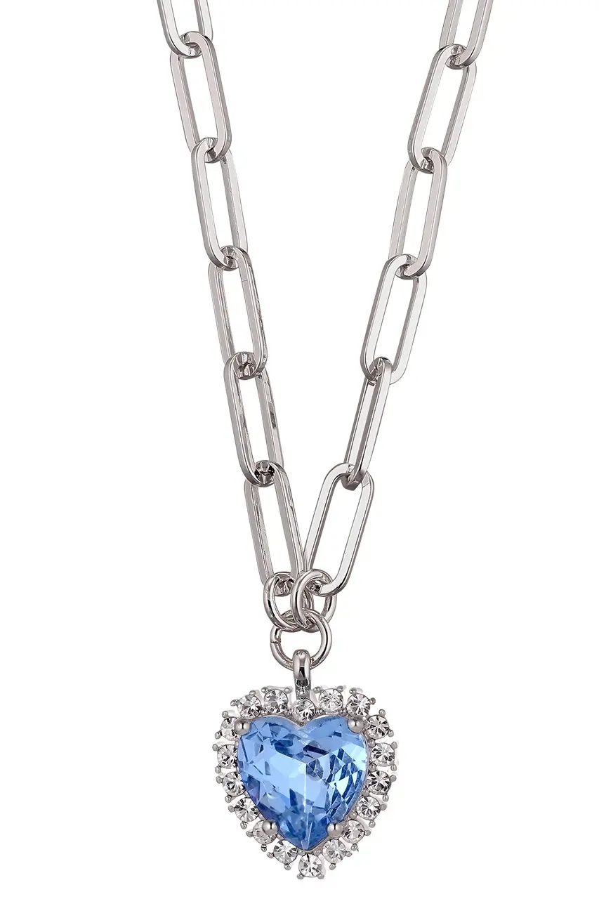 Collier DYRBERG KERN En Acier Avec Cristaux - Longueur 40 Cm + Extension, Neuf Avec étiquettes