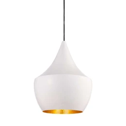 Beat Fat LED Pendant Glossy White Brass Tom Dixon Buy online