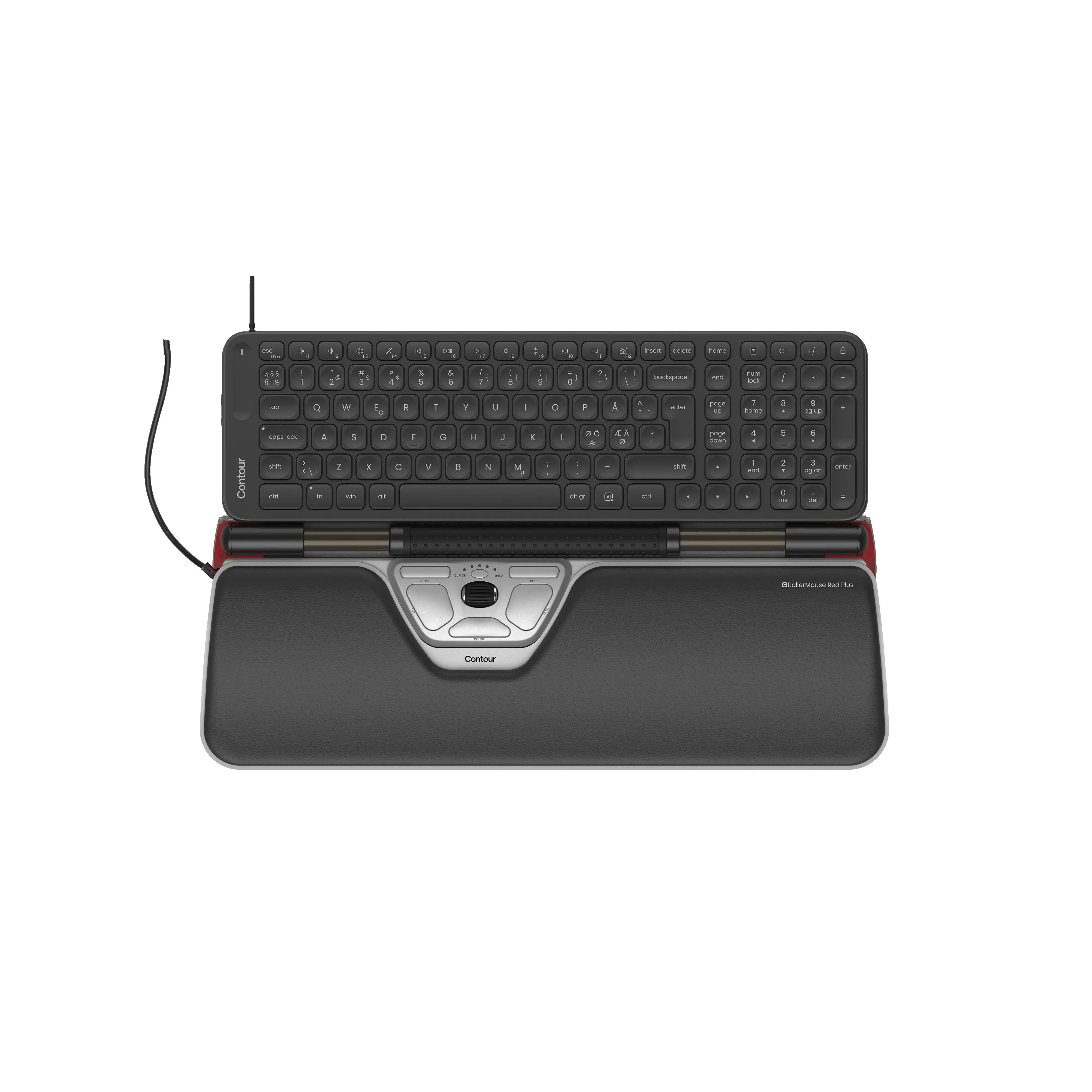 Tastatur og Rollermouse, Contour, RollerMouse Red Plus + Balance ...