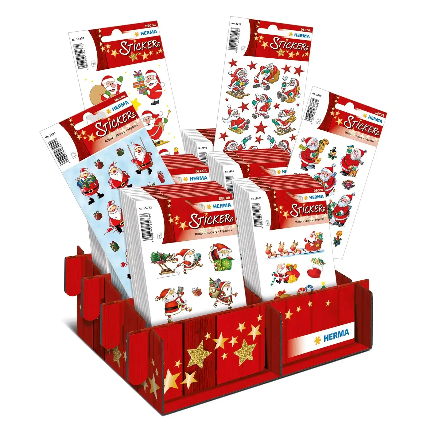HERMA Sticker DECOR Happy Birthday – Selbstklebende Schmucketiketten Mit Sternen-Motiv