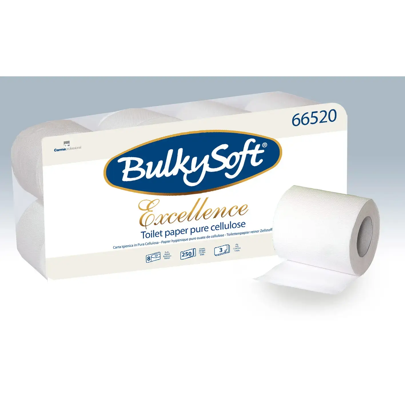 Toiletpapir BulkySoft 66520 Excellence 3 lags 29 meter - 72 ruller ...