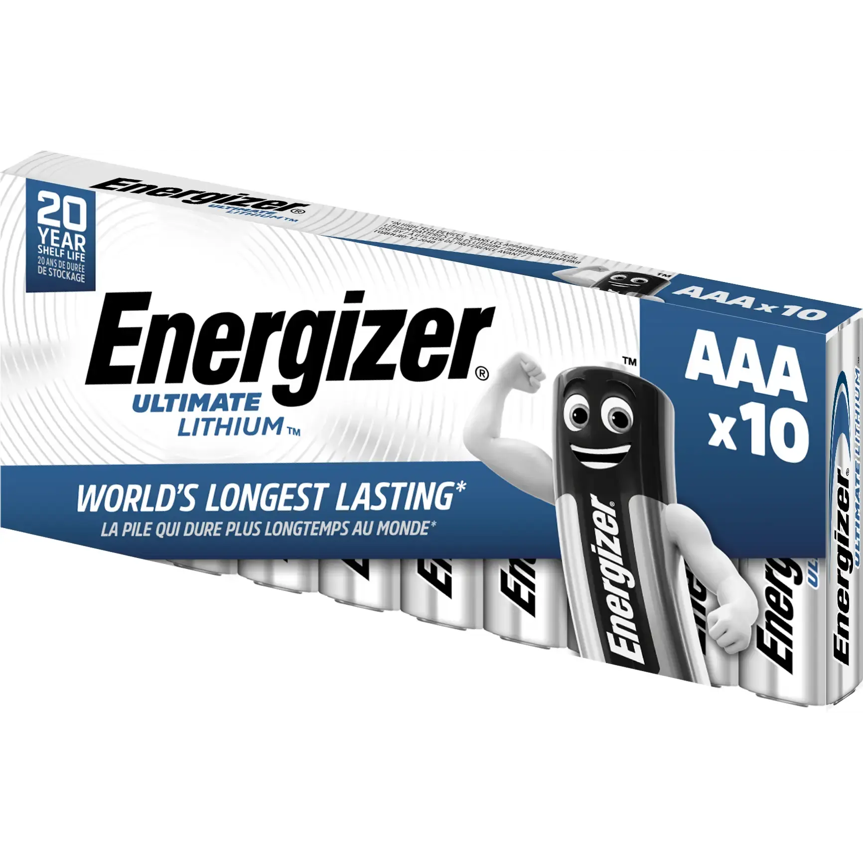 AAA Batterier - Energizer Lithium L92 - 10 stk - Køb billigt på Grafical.dk