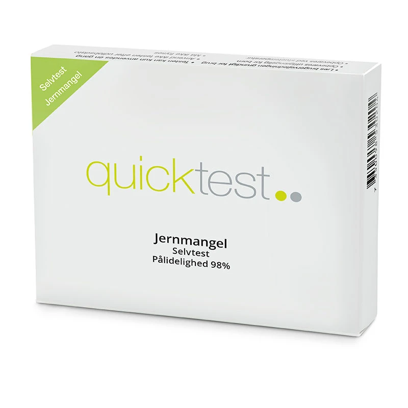 Quicktest Jernmangel | 5 minutter | Køb på mitliv.dk