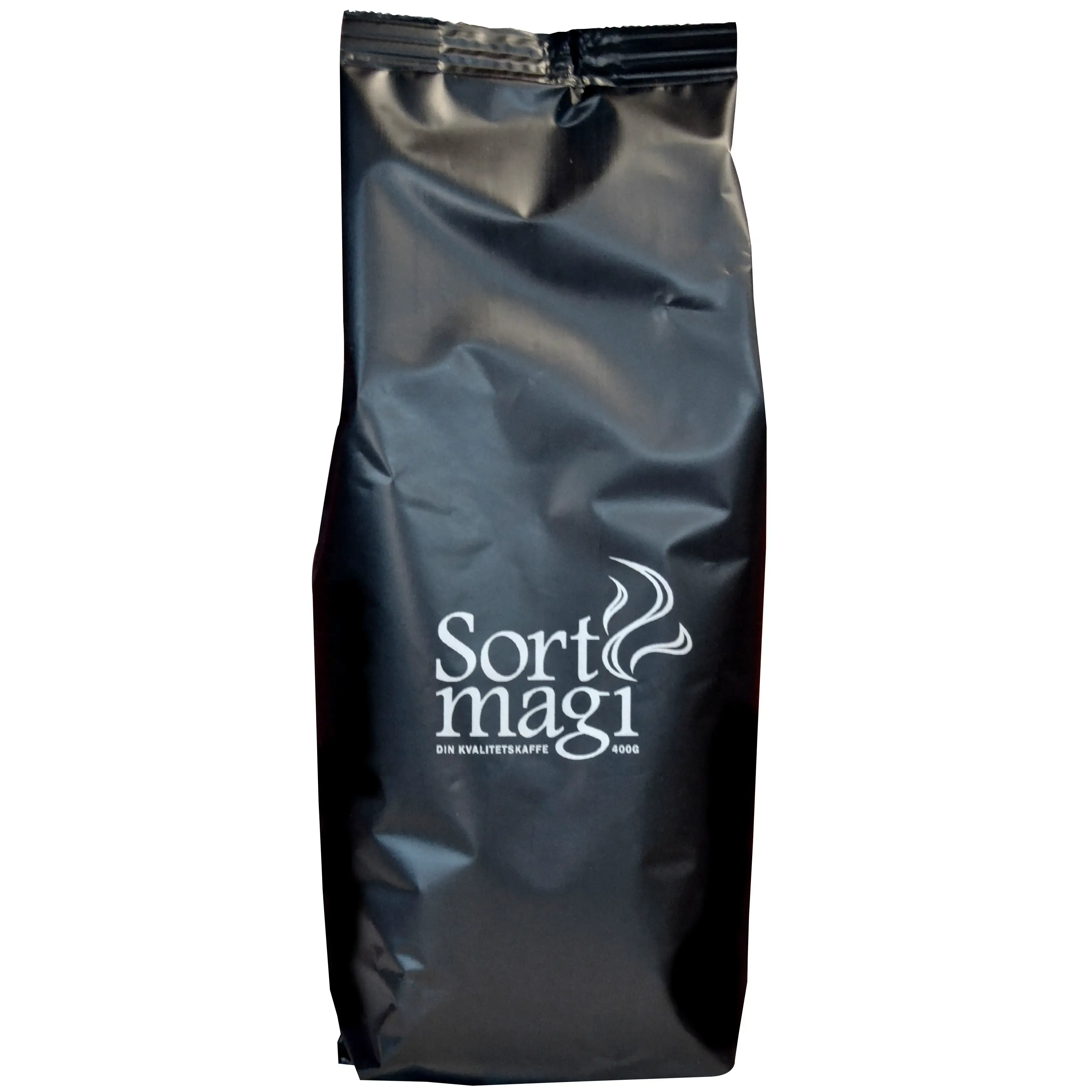 Kaffe Sort Magi - mellemristet og malet - 400 gram - 16 stk - Køb ...