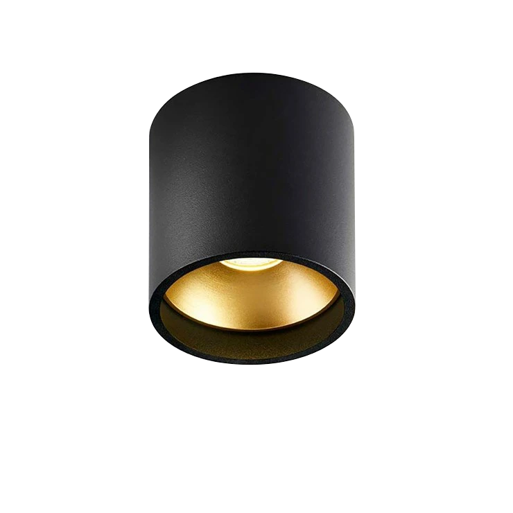 svale apotek Ko Solo Round Ceiling Lamp 3000K Black/Gold - Light-Point - Buy online