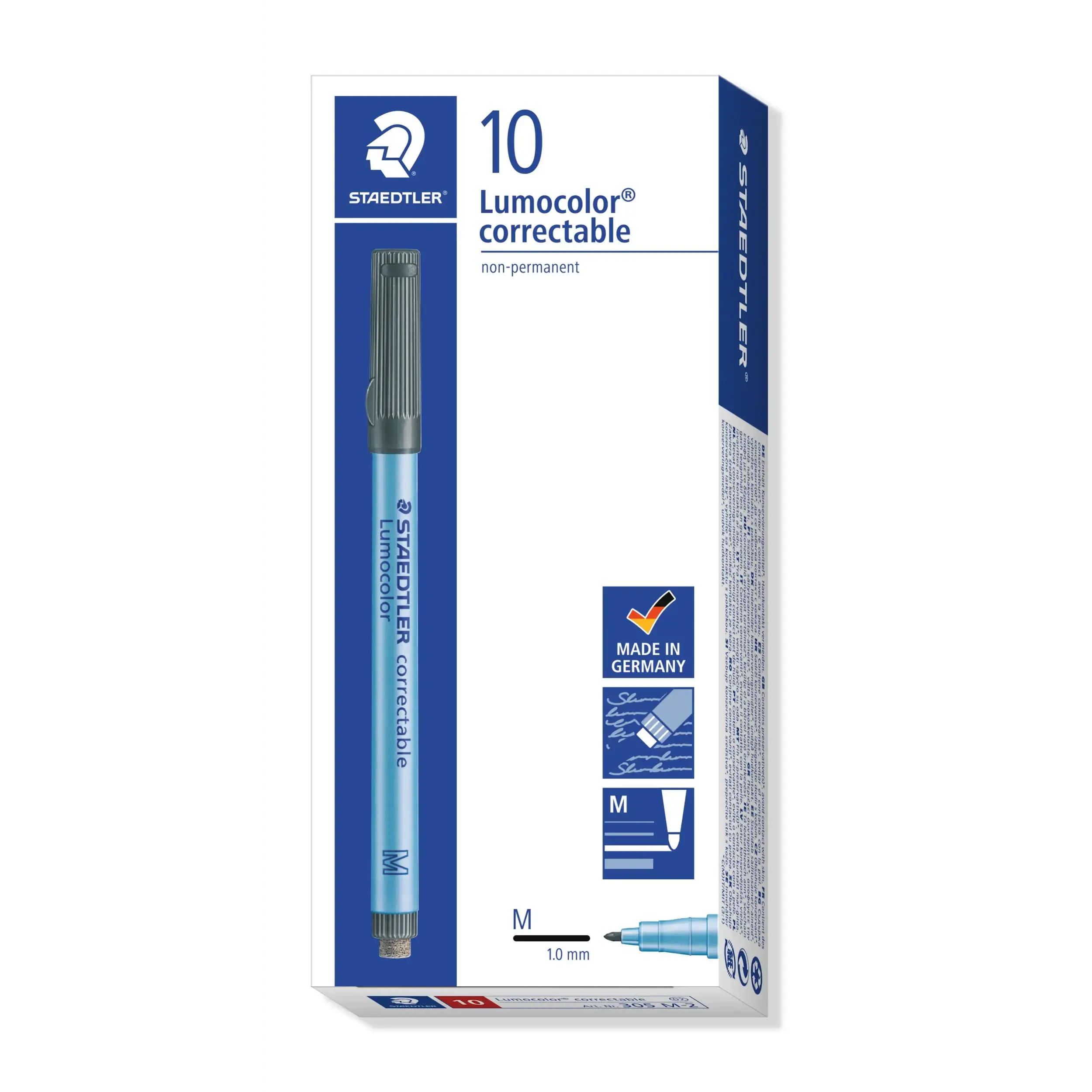 Staedtler Marker Lumocolor Correctable M Non-P 1,0mm rød - Køb minimum ...