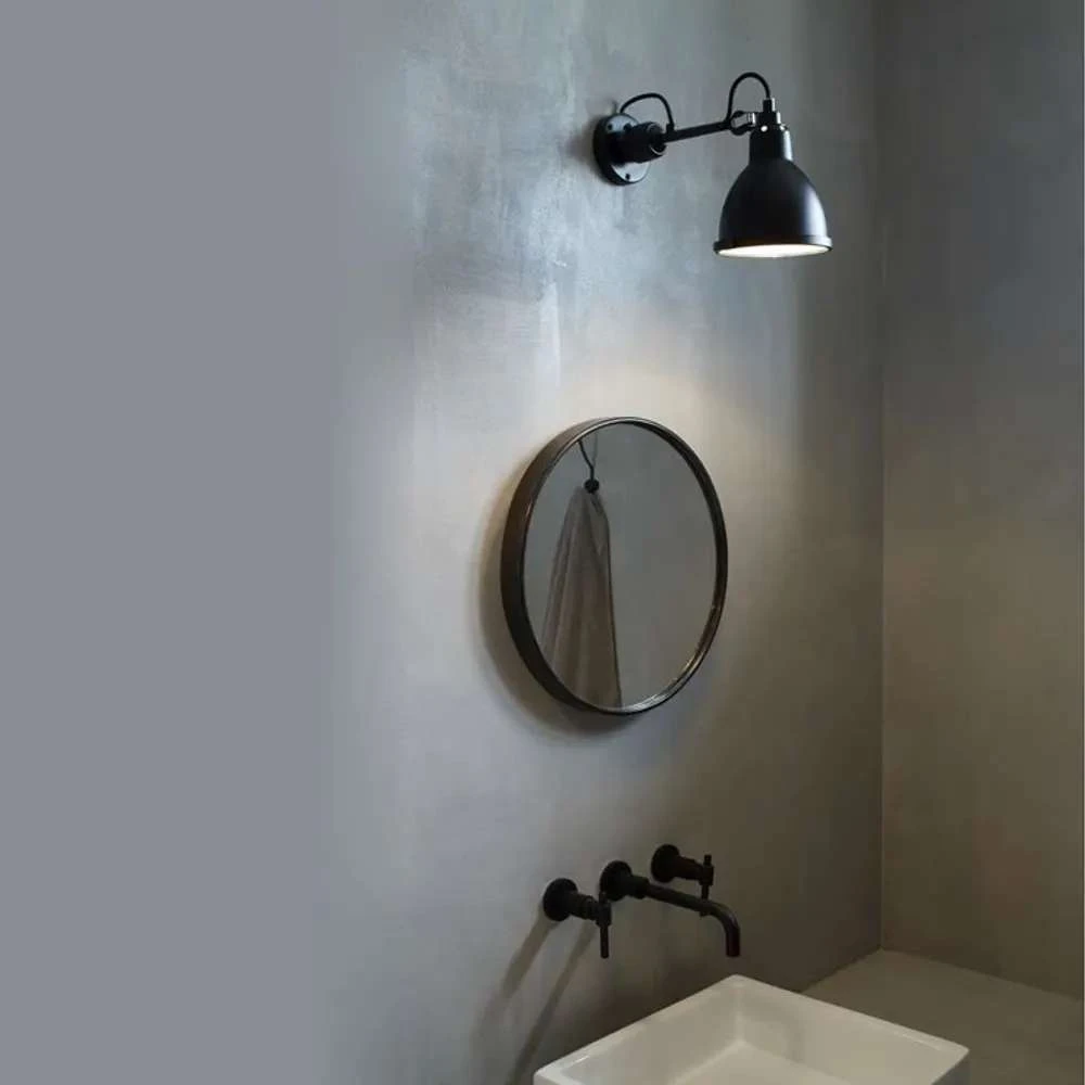 304 Bathroom Wall Lamp White Black Polycarbonate Lampe Gras