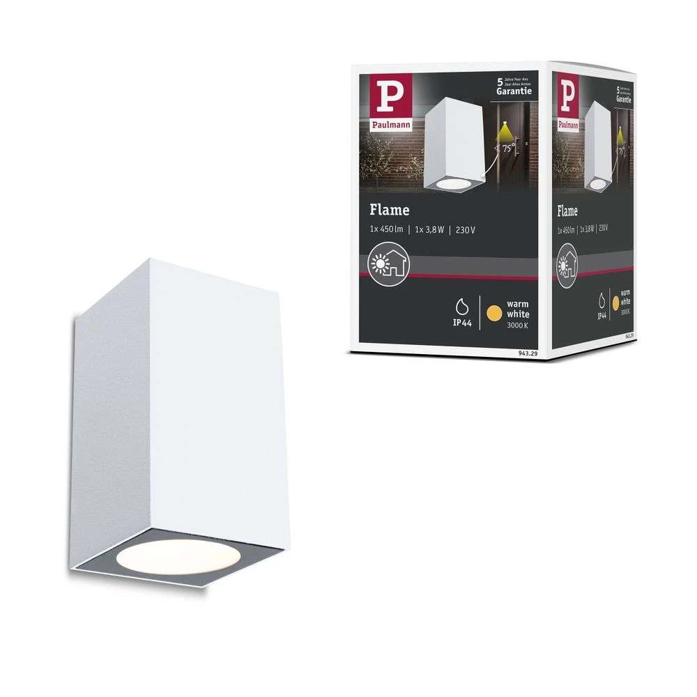 Flame Outdoor Wall Lamp Signal White - Paulmann - Buy online