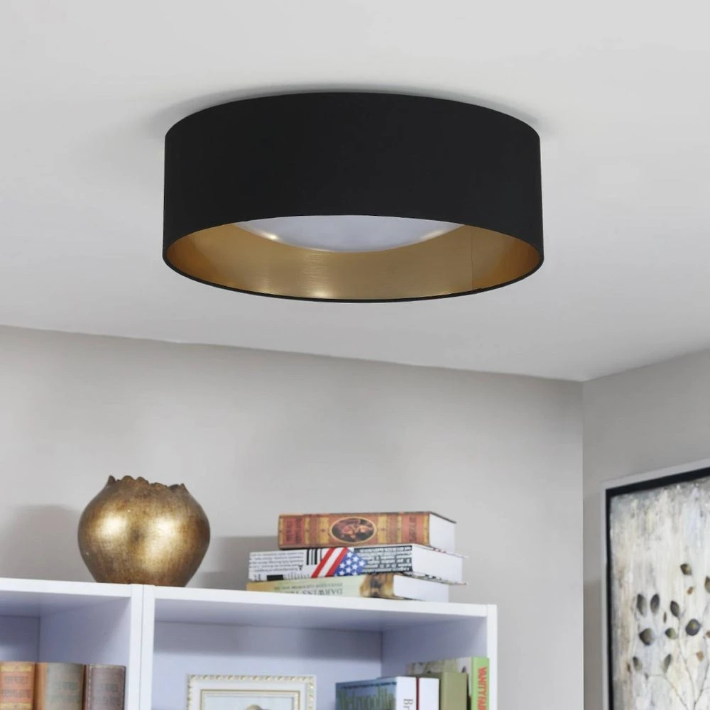 Lynch black and gold flush mount discount
