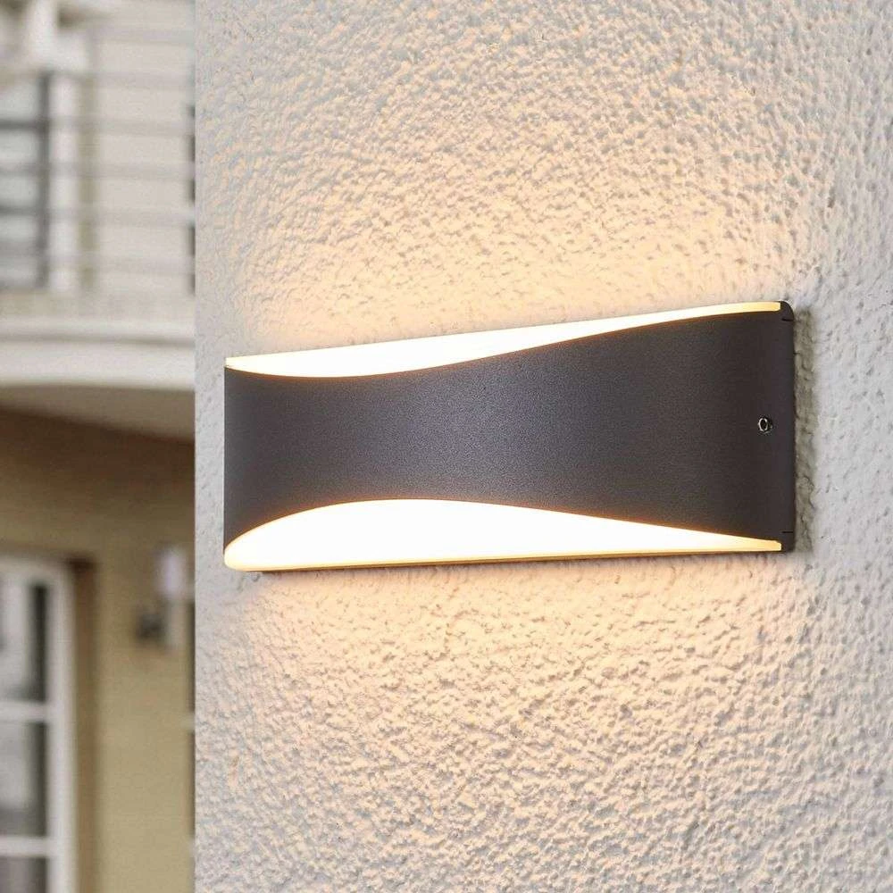 Akira LED OutdoorWall Lamp Anthracite Lucande