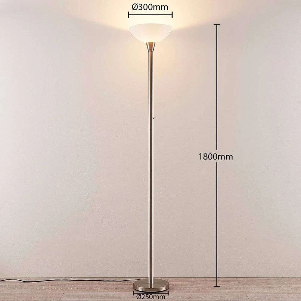 Silver uplighter floor lamp hotsell