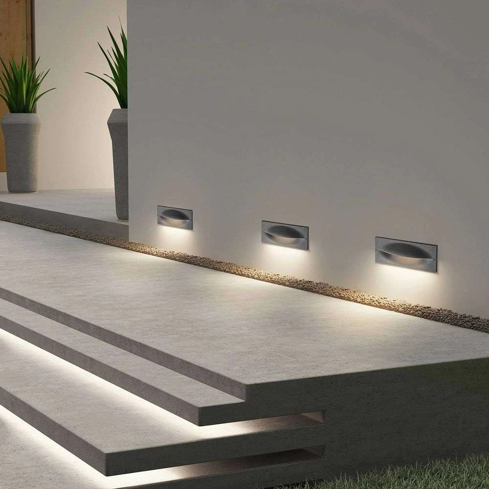 Zandro LED Indbygningsvaeglampe Anthracite Lucande Buy online