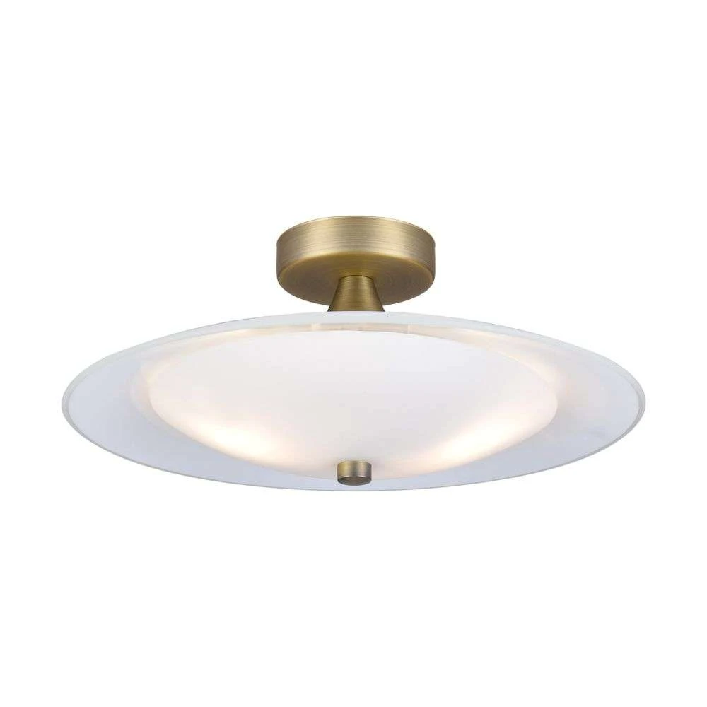 Baroni Ceiling Lamp Opal/Brass - Halo -