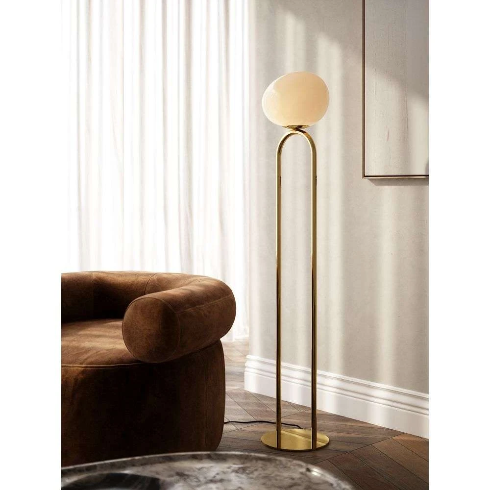 Globe floor lamp brass hotsell