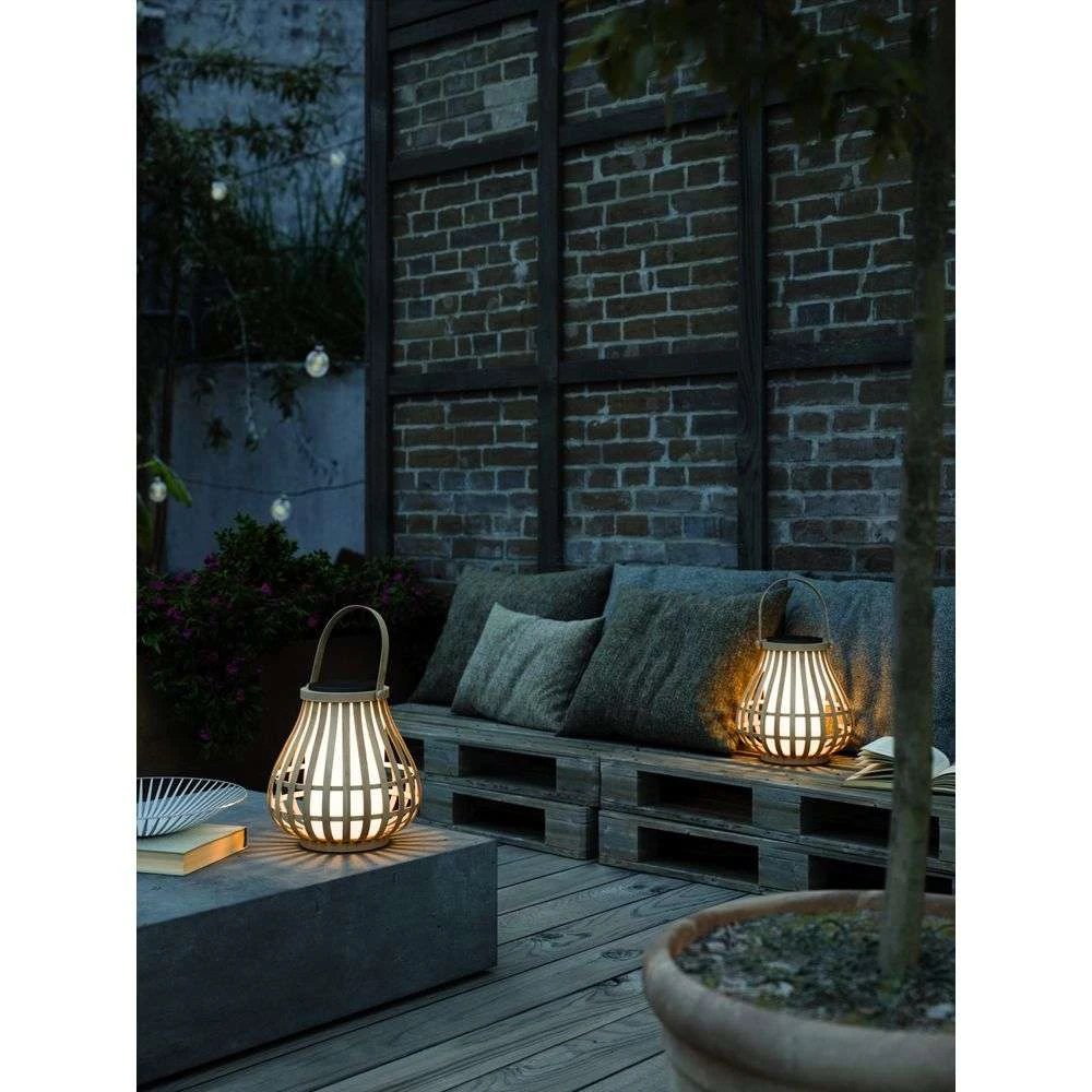 Bamboo solar lantern deals