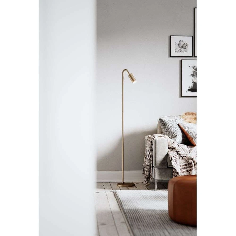 Curve Floor Lamp Matt Gold By Rydens Buy online