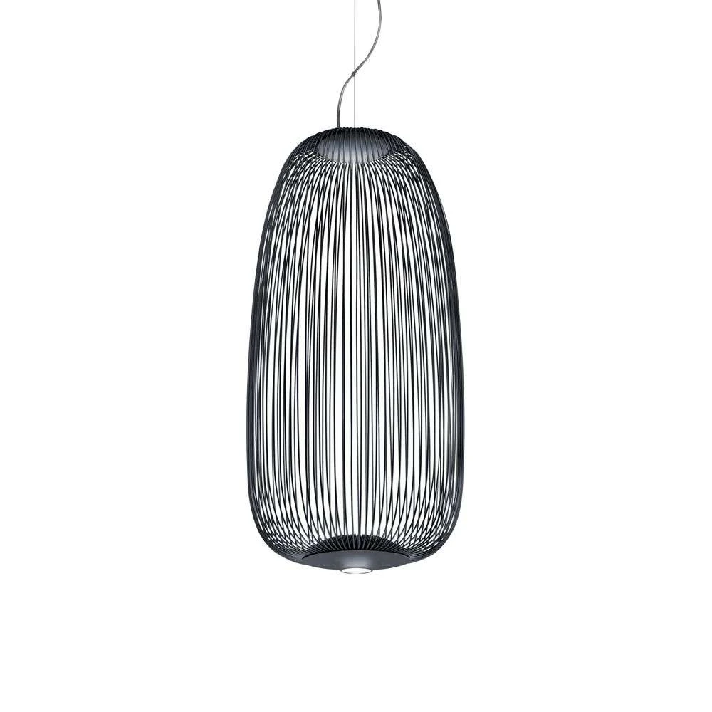 Spokes 1 LED Pendant Dimmable 10m Graphite Foscarini