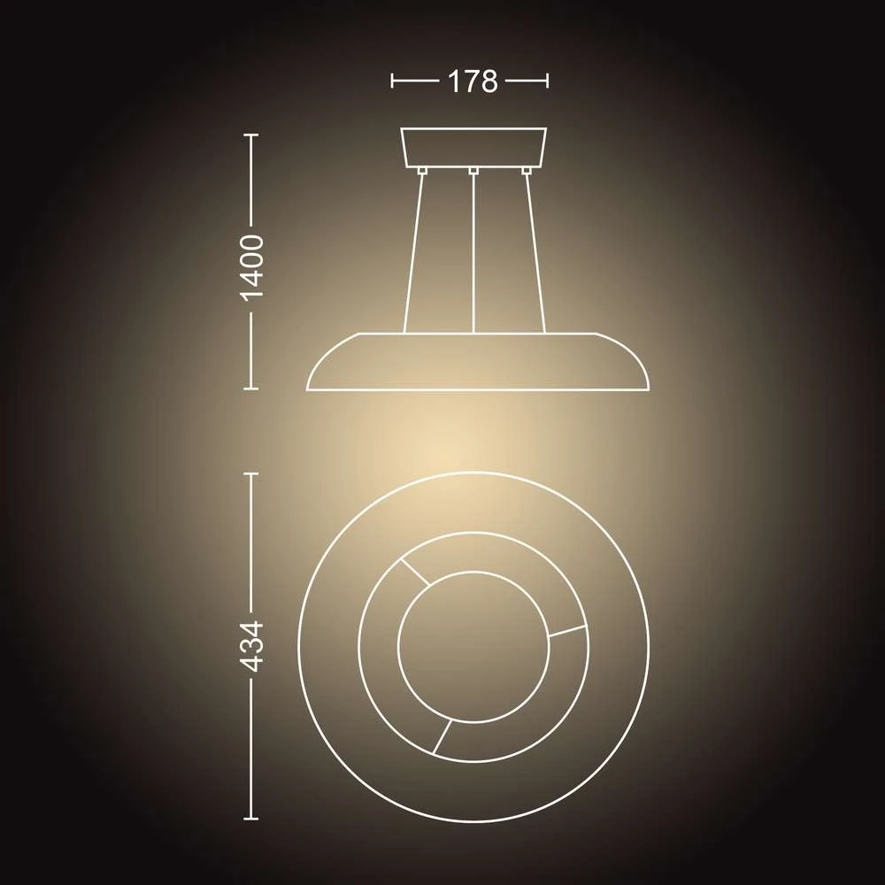 Amaze Hue Pendant White Amb. White Philips Hue