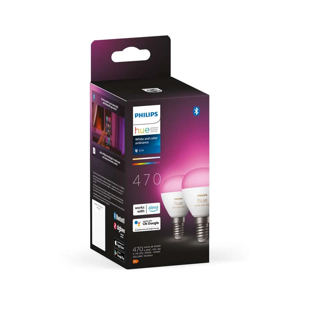 Buy Philips Hue White Smart Bulb E14 online Worldwide 