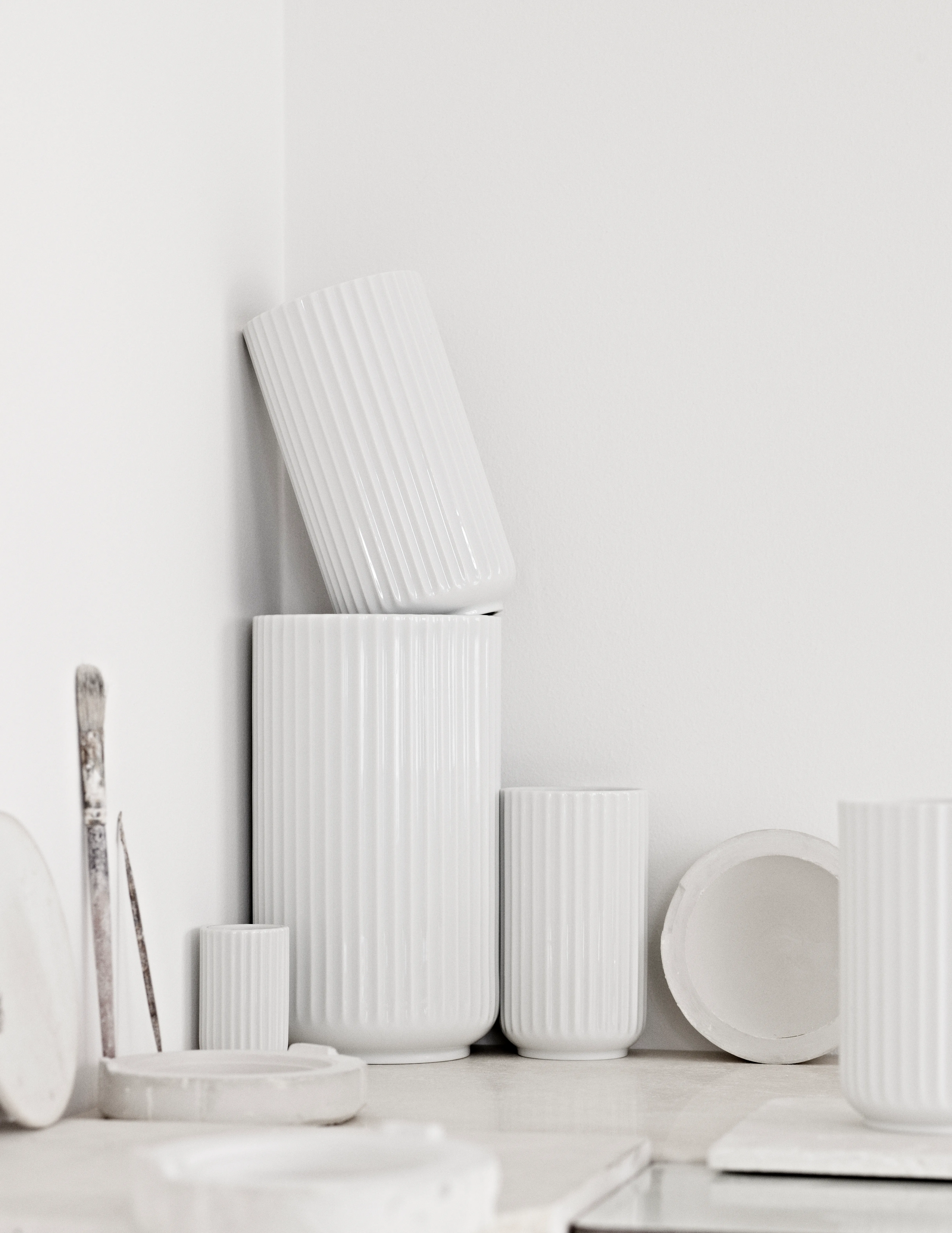 Hvid lyngbyvase | Se alle størrelser fra Porcelæn