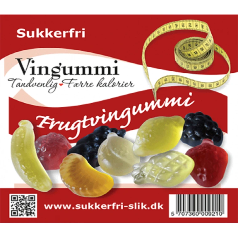 Afgang til pakke Ministerium Sukkerfri frugtvingummi | Vingummi uden sukker | mitliv.dk