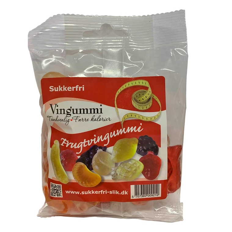 Afgang til pakke Ministerium Sukkerfri frugtvingummi | Vingummi uden sukker | mitliv.dk