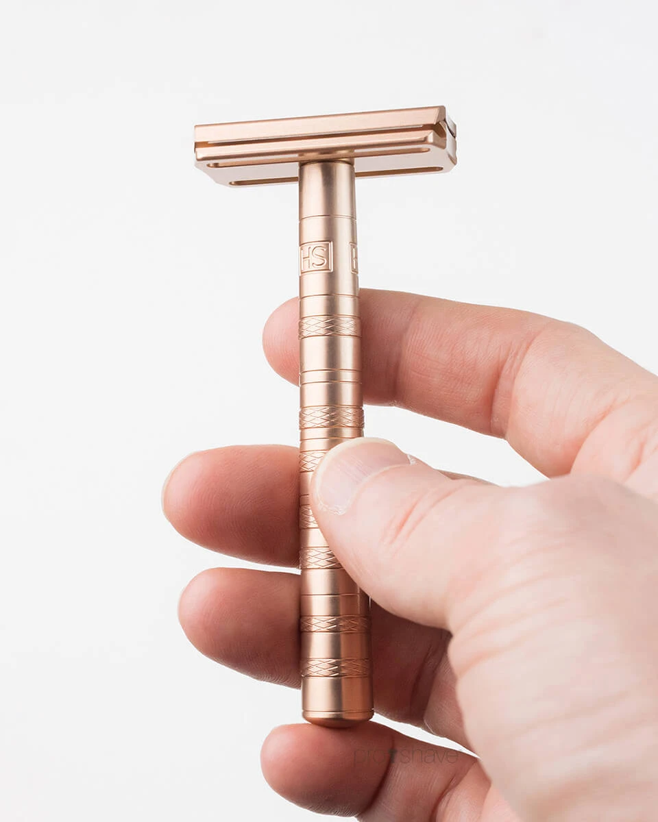 Safety Razor MEDIUM Copper Aluminium - Henson Shaving