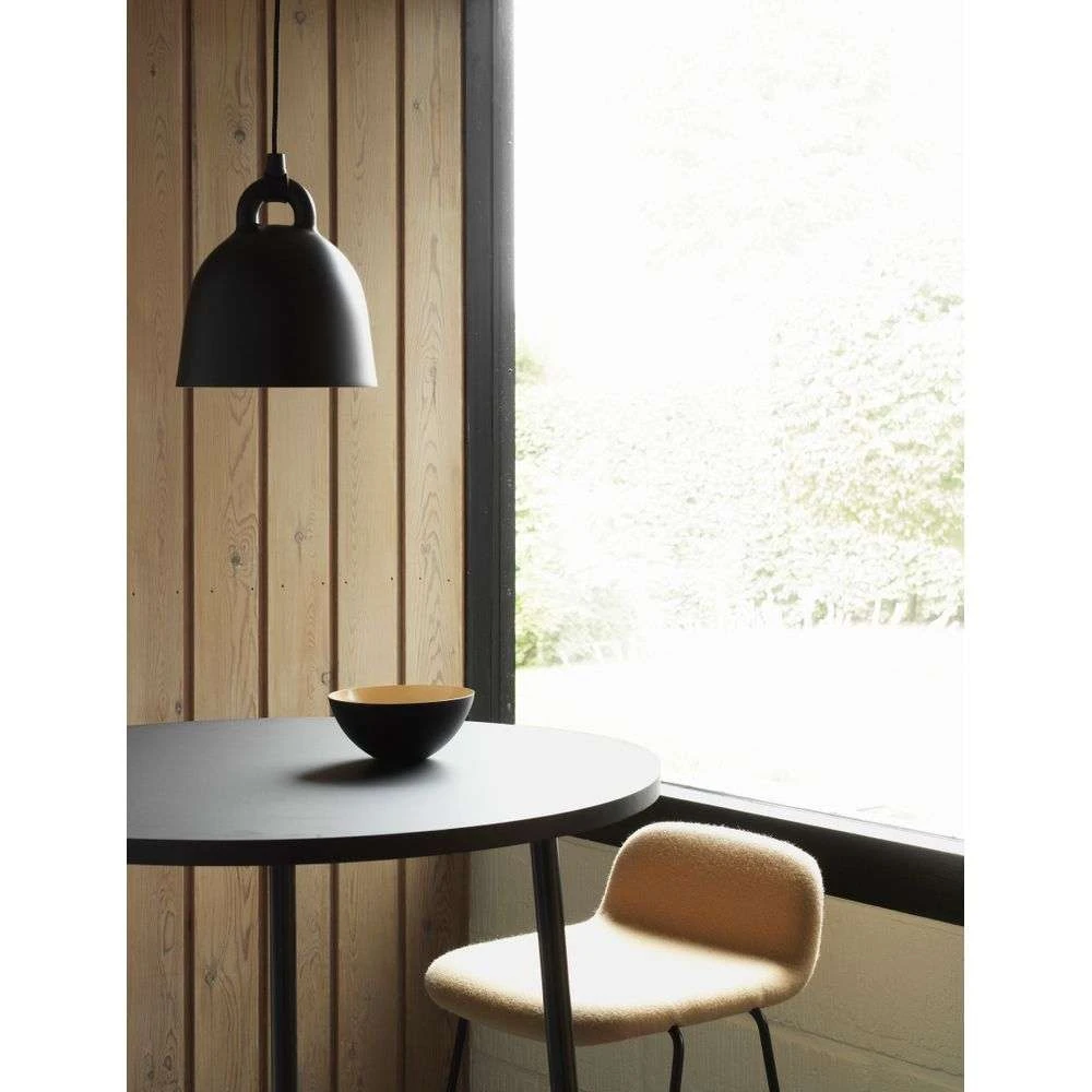 Black bell pendant shop light