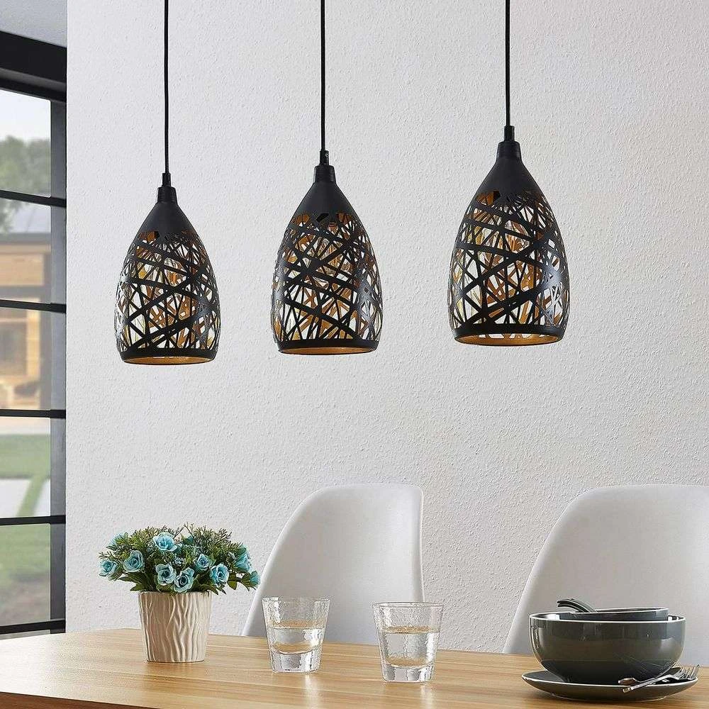 Black led pendant lights hotsell