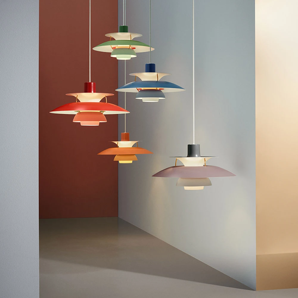 Louis Poulsen pendant lamp aluminum PH 5