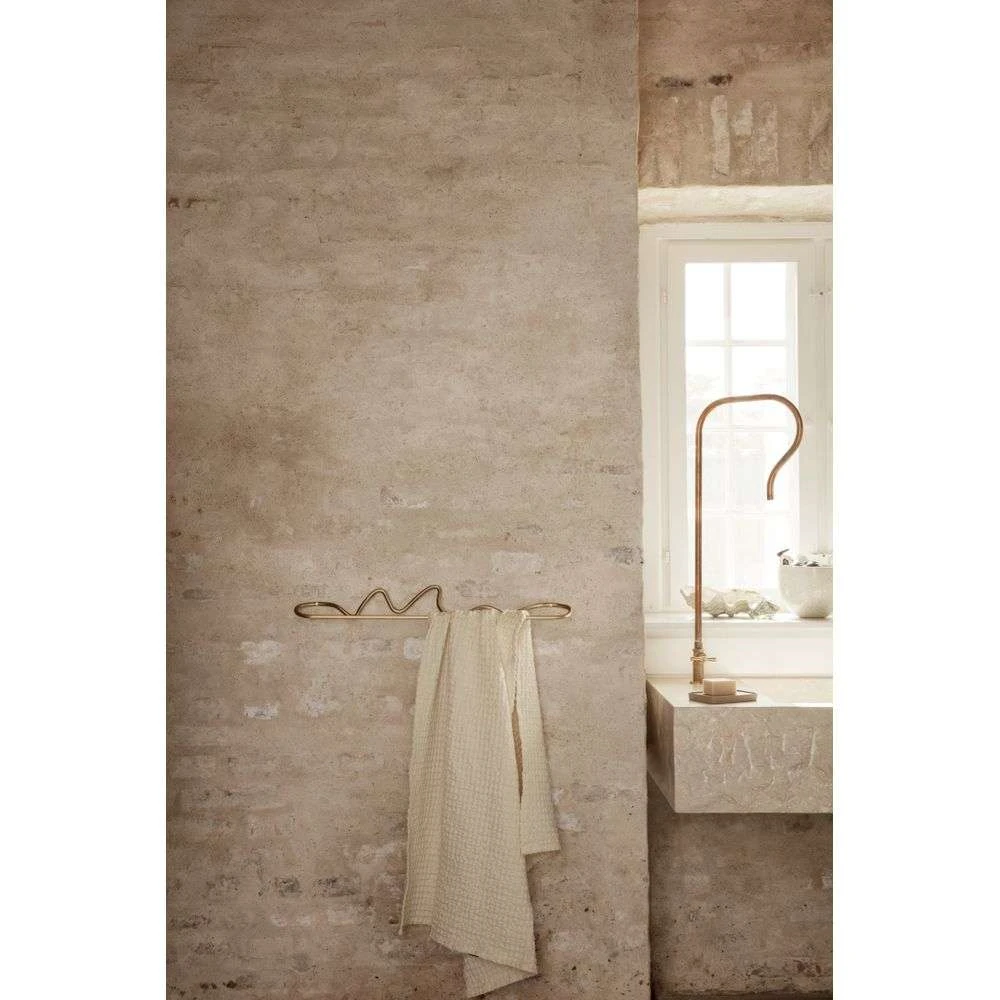 Curvature Towel Hanger Brass ferm LIVING
