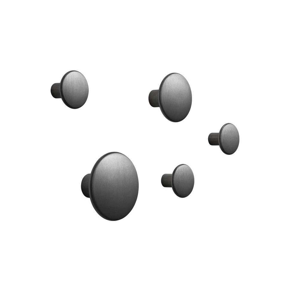 Dots Metal Set Of 5 Black - Muuto - Buy online