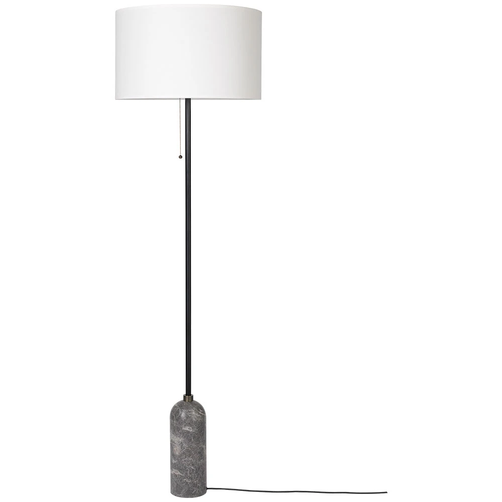 Grey and on sale white floor lamp