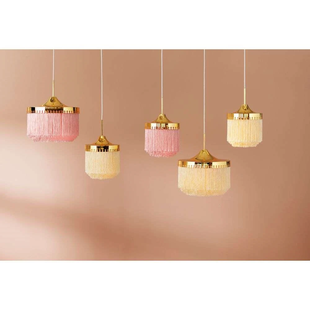 Pink fringe pendant light hotsell